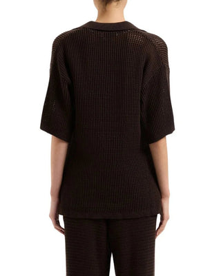 Willow Crochet Tunic - Espresso - Shirts & Tops - Nude Lucy - The Soho Movement