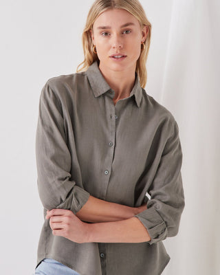 Xander Linen Shirt - Sage