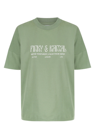 Pinky & Kamal Logo Tee - Sage