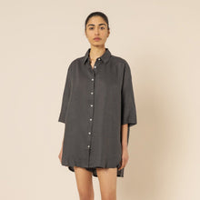 Load image into Gallery viewer, Nude Lounge Longline Shirt - Coal
