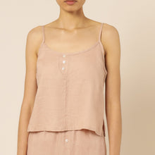 Load image into Gallery viewer, Nude Linen Lounge Cami - Clay
