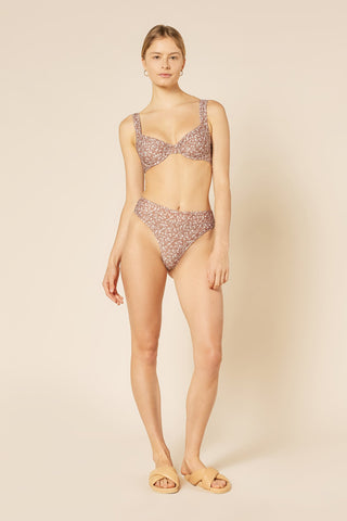 Marlow High Waist Bikini Bottom - Persian Floral