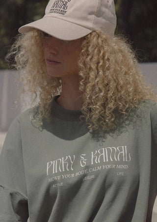 Pinky & Kamal Logo Tee - Sage