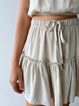 Ruffle Skirt - Oat