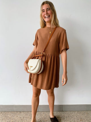 Soho Smock Dress - Tobacco