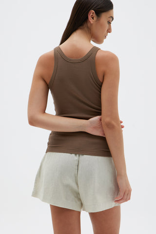 Ciel Organic Rib Tank - Dune