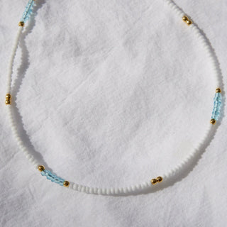 Seablue Beaded Necklace