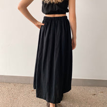 Load image into Gallery viewer, Lunar Linen Skirt - Black

