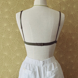 Heart String Bralette - Khaki