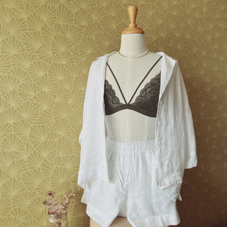 Heart String Bralette - Khaki