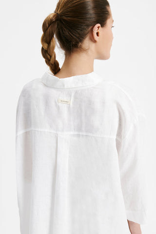 Nude Lounge Longline Shirt - White