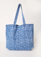 Load image into Gallery viewer, Hemp Denim Tote Bag - Worn Daisy Blue
