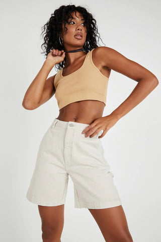 A Carrie Carpenter Short - Stone - Shorts - Abrand - The Soho Movement