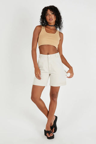 A Carrie Carpenter Short - Stone - Shorts - Abrand - The Soho Movement