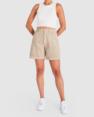 A Carrie Short - Sand Cord - Shorts - Abrand - The Soho Movement