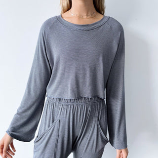 Active Long Sleeve - Stripe - Long sleeve tops - The Soho Movement - The Soho Movement