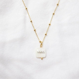 Ball Chain With 11:11 Pendant - Necklaces - Divine Creatures - The Soho Movement