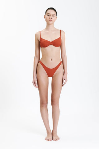 Classic Cheeky Bikini Brief - Rooibos - Swimwear - Nude Lucy - The Soho Movement