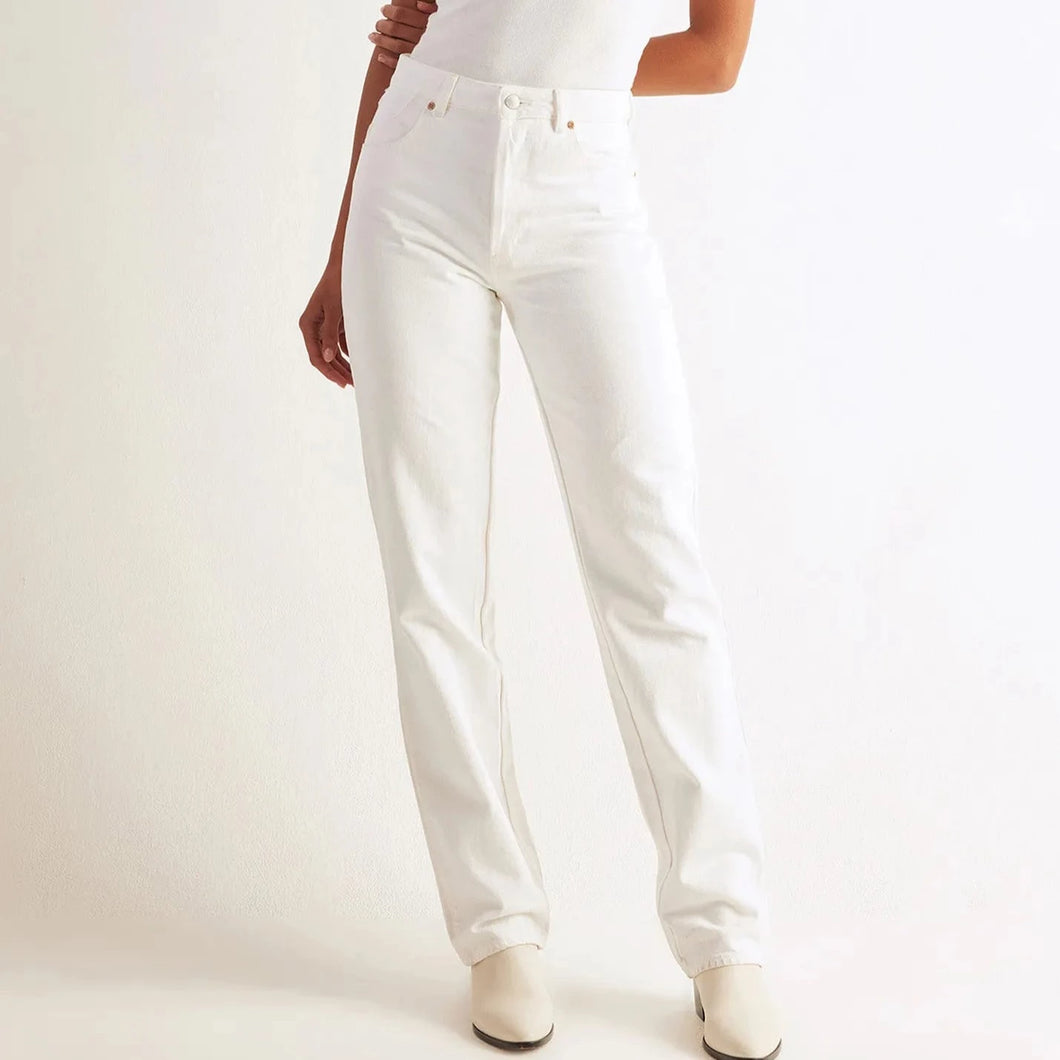 Classic Straight Jeans - Vintage White