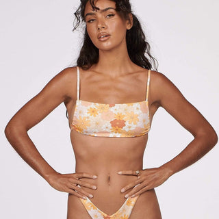 Crimson Top - Seventies Floral - Swimwear - Charlie Holiday - The Soho Movement