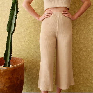 Cullote of Love - Camel Knit - Pants - The Soho Movement - The Soho Movement