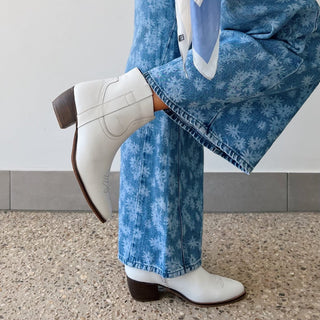Dee Boot - White Leather - Human Premium - The Soho Movement