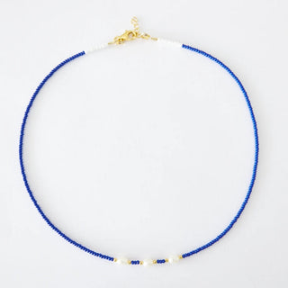 Deep Sea Blue Necklace with Freshwater Pearls - Bracelets - Divine Creatures - The Soho Movement