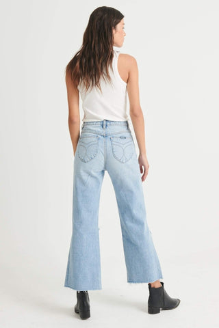 Eastcoast Crop Flare - Liv Worn - Jeans - Rollas - The Soho Movement