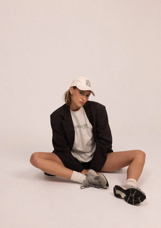 Exercise Your Mind T-Shirt - Grey Marle - Pinky & Kamal - The Soho Movement