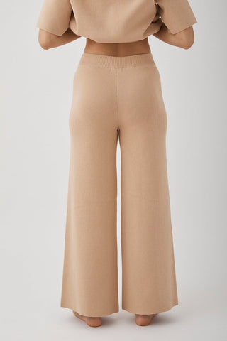 Harriet Organic Knit Pants - Honey - Knitwear - Arcaa Movement - The Soho Movement