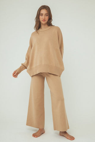 Harriet Organic Knit Pants - Honey - Knitwear - Arcaa Movement - The Soho Movement