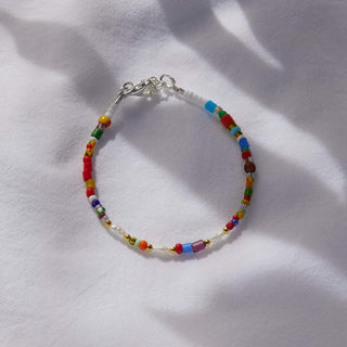Vintage Rainbow Bracelet with Freshwater Pearls