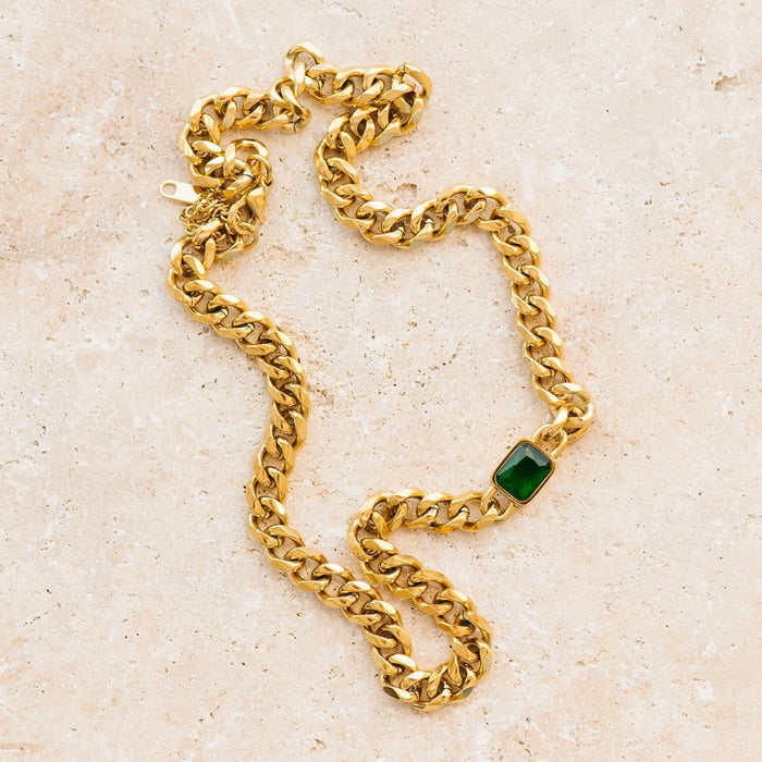 Emerald Necklace - Gold