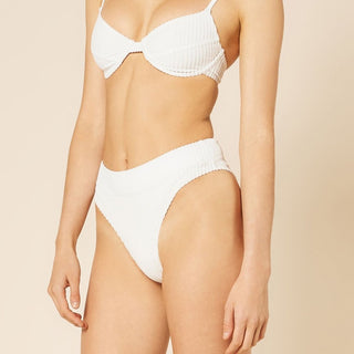 Kai Towelling High Waist Brief - White - Nude Lucy - The Soho Movement