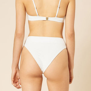 Kai Towelling High Waist Brief - White - Nude Lucy - The Soho Movement