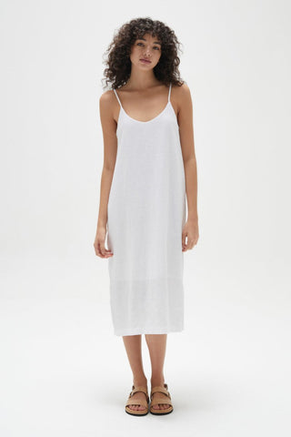 Linen Slip Dress - White - Dresses - Assembly Label - The Soho Movement