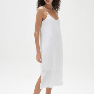Linen Slip Dress - White - Dresses - Assembly Label - The Soho Movement