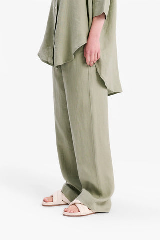 Lounge Linen Pant - Olive - Nude Lucy - The Soho Movement