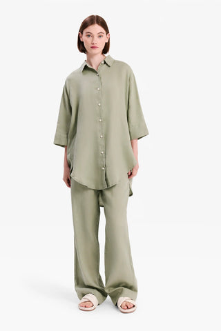 Lounge Linen Pant - Olive - Nude Lucy - The Soho Movement