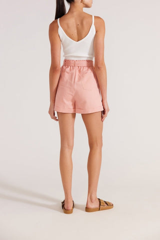 Lucia Paperbag Short - Pink - Staple The Label - The Soho Movement