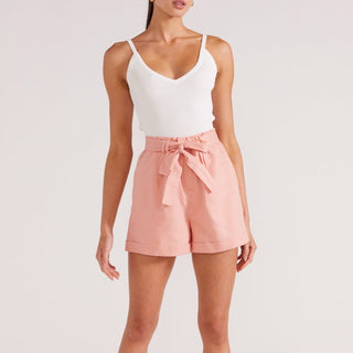 Lucia Paperbag Short - Pink - Staple The Label - The Soho Movement