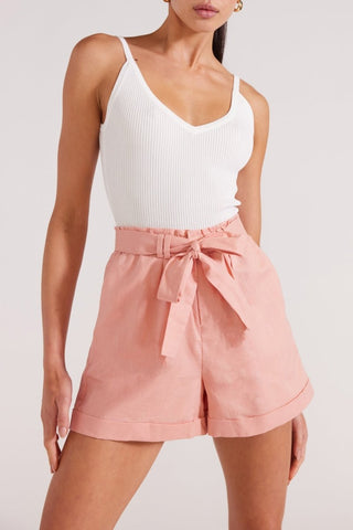 Lucia Paperbag Short - Pink - Staple The Label - The Soho Movement