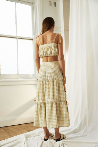 Lucille Crop - Check - Tops - MØN RENN - The Soho Movement