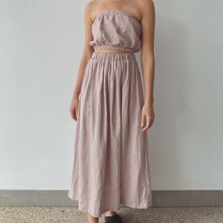 Lunar Linen Skirt - Rose - Skirts - The Soho Movement - The Soho Movement