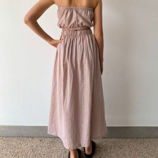 Lunar Linen Skirt - Rose - Skirts - The Soho Movement - The Soho Movement
