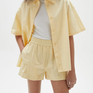 Maia Twill Short - Lemon - Shorts - Assembly Label - The Soho Movement