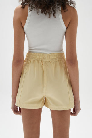 Maia Twill Short - Lemon - Shorts - Assembly Label - The Soho Movement