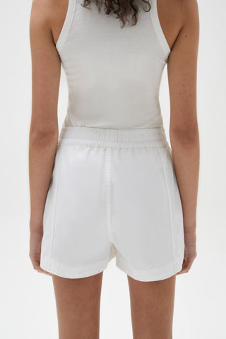 Maia Twill Short - White - Shorts - Assembly Label - The Soho Movement