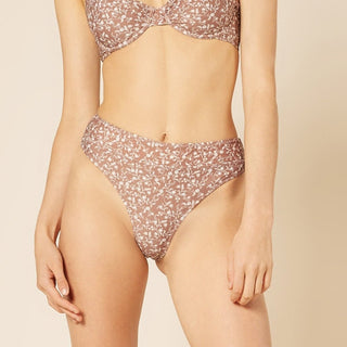 Marlow High Waist Bikini Bottom - Persian Floral - Nude Lucy - The Soho Movement