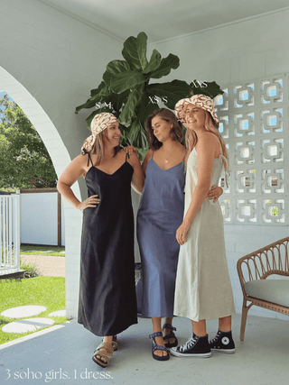 Maxi Slip Dress - Natural - The Soho Movement - The Soho Movement